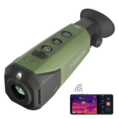 Imagen de TOPDON TS004 Camara Termica, 256x192 IR 50Hz Termico Monocular, 410m Rango de Detección, 13mm Lente, Termografica con 32GB Memoria, WiFi, Zoom 2 8x, para Caza y Observación Vida Silvestre