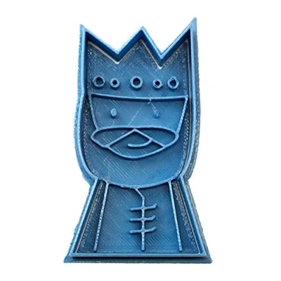 Imagen de Cuticuter Navidad Gaspar Cortador de Galletas, Plástico, Azul, 8x7x1.5 cm