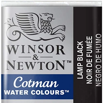 Imagen de Winsor &amp; Newton Cotman Acuarela En Pastilla, Negro de Humo, 1,9x1,6x1,1 cm