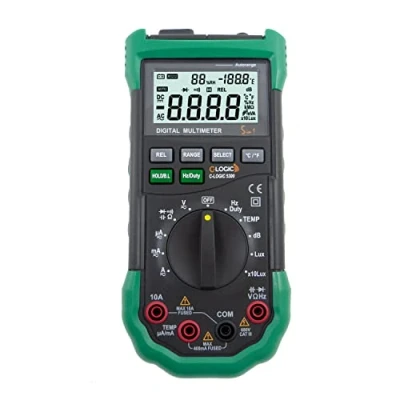 Imagen de C LOGIC 5300 Multímetro Digital Profesional Medición de Humedad Luminosidad (Lux) y Nivel Sonido (Db) 4000 cuentas Tension DC/AC 600V Corriente AC/DC 10A Autorango CAT III