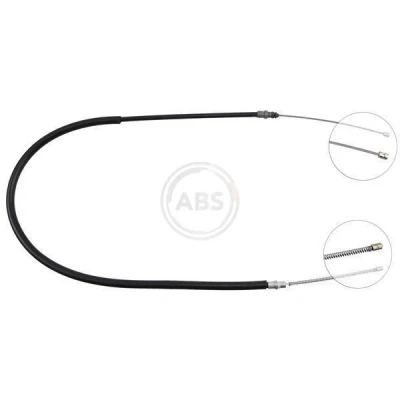 Imagen de A.B.S. K11166 Cable de Freno Mano 1465 Tambor para dirección izquierda/derecha RENAULT: CLIO 1, Rapid Furgón