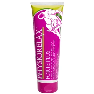 Imagen de Physiorelax Forte Plus, Crema de Masaje, Preparación y Recuperación Músculos Ligamentos, Antes Después del Ejercicio, Uso Personal Profesional 250 ml