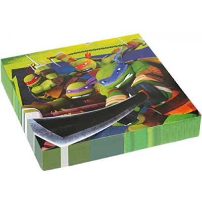 Imagen de Amscan Teenage Mutant Ninja Turtles Servilletas de papel, 552467