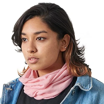 Imagen de Braga Cuello Seda Bufanda Mujer Invierno Multifuncional Diadema Gorro Moto