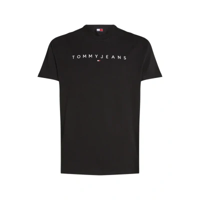 Imagen de Tommy Jeans Linear LOGO TEE Camiseta básica, Hombre, Talla: 46, Black