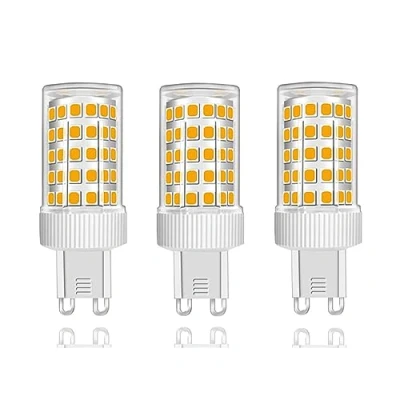 Imagen de ZFQ Paquete de 3 Bombillas LED G9 10W Equivalentes a Halógenos 150W, 86 Piezas LED, 1000 LM, Ángulo haz 360, Ultra Brillante, AC 220 240V, No Regulable, 3000K Blanco Cálido