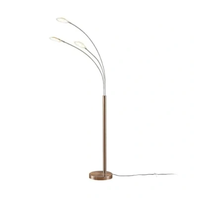 Imagen de LED lámpara de pie &#039;Anea&#039; (Moderno) en Gris hecho Metal e.o. para Salón &amp; Comedor (31 llamas,) Lindby