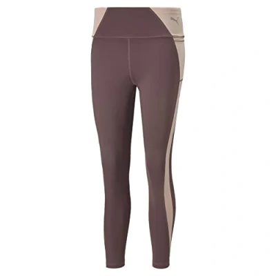 Imagen de PUMA Evostripe High Waist 7/8 Tights Ceñidos, Mujer, Ciruela polvorienta, XL