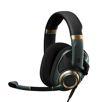 Imagen de EPOS Auriculares para juegos H6Pro con micrófono, acústica abierta, diadema ligera, cómoda y duradera, PC, Mac, PS4, PS5, Xbox Series X, One, Nintendo Switch (verde)