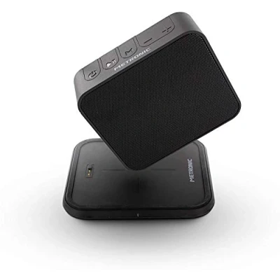 Imagen de Altavoz Metronic Portatil Bluetooth Con Base Carga Negro