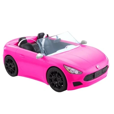 Imagen de Barbie Descapotable Rosa con 2 plazas para muñecas, Coche de Juguete, Regalo niñas y niños +3 años (Mattel HBT92)