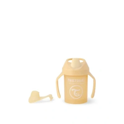 Imagen de Twistshake Mini Vaso con Boquilla a Prueba de Fugas 230 ml, Biberón Entrenamiento sin Derrames Mezclador Frutas y Sello Silicona para Niños Pequeños Bebés,Beige Caramelo