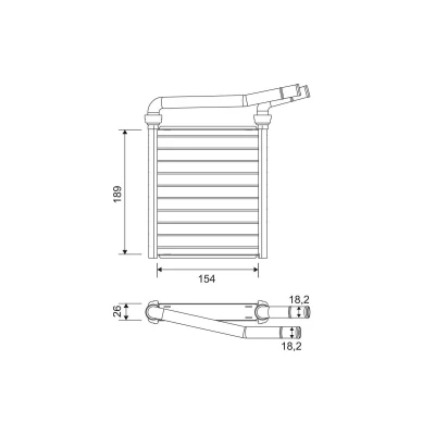 Imagen de VALEO 811626 Radiador de Calefaccion TOYOTA: Auris Hatchback, Prius Plus, Verso