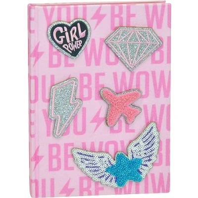 Imagen de WOW GENERATION Libreta con Parches Intercambiables Diseño A5 Páginas Rayadas, Ideal para Regalar