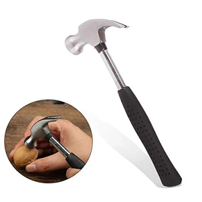 Imagen de 4 oz Stubby Claw Hammer curvo cabeza de acero fibra vidrio mango agarre clavo mini pequeño