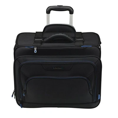 Imagen de Lightpak Businesstrolley Pioneer, Pilotenkoffer aus Polyester, Businesskoffer mit Organizer Fach Equipaje de Mano 47 Centimeters 28 Negro (Schwarz)
