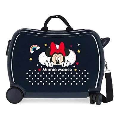 Imagen de Disney Minnie Rainbow, Equipaje Para Niños Niñas, Marino, 50x38x20 Cms