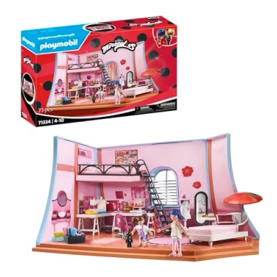 Imagen de PLAYMOBIL Miraculous 71334 Miraculous: Loft de Marinette, diversión Juego Que Incluye a Marinette y Manon, Aventuras con Ladybug, Juegos rol Divertidos, Juguetes para niños Partir 4 años