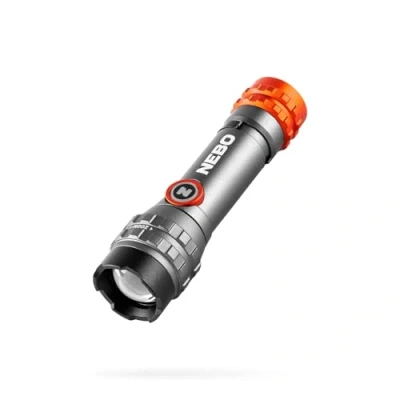 Imagen de NEBO Davinci Flex 450 Linterna Recargable Tecnología Power, Zoom Ajustable 6x, Clip de Doble Dirección, Base Magnética y Múltiples Modos Iluminación