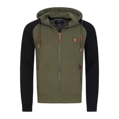 Imagen de Indicode Jeans Arbutus Sudadera con cremallera, Hombre, Talla: Small, Army