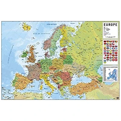 Imagen de Grupo Erik Editores GPE4901 Póster Carte Europe, 61 x 91,5 cm