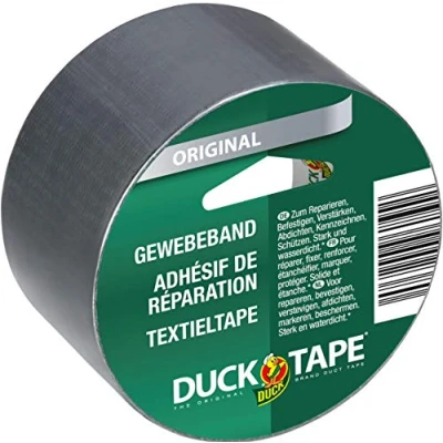Imagen de Duck 106 08 Original Cinta adhesiva para reparar, empaquetado y fijar, 5 m, Plata