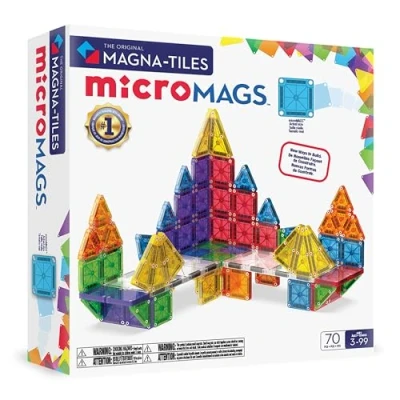 Imagen de Construcción Magna Tiles microMAGS 70 piezas