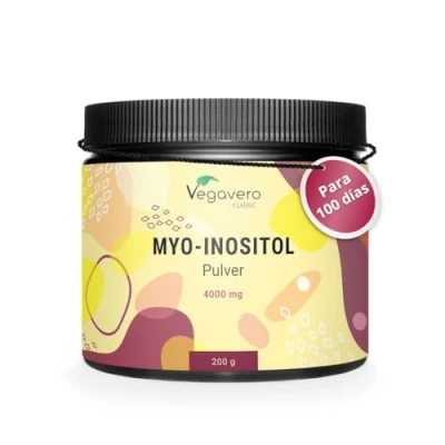 Imagen de Myo Inositol Polvo 100% Puro PCOS Ovarios Poliquísticos (SOP), Dolor Menstrual y Hormone Balance PARA 100 DÍAS Con Cuchara Dosificadora Vegano, Sin Aditivos, No GMO Vegavero®