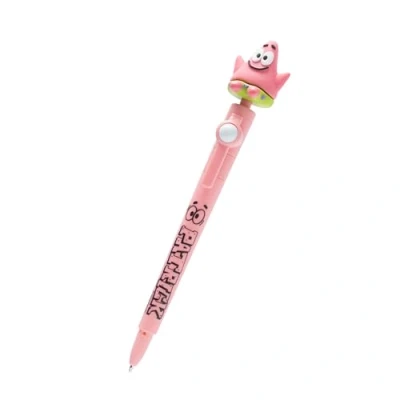 Imagen de SpongeBob Squarepants Patricio biros, bolígrafo fidget con figura adhesiva, en merchandising de Bob Esponja Pantalones Cuadrados