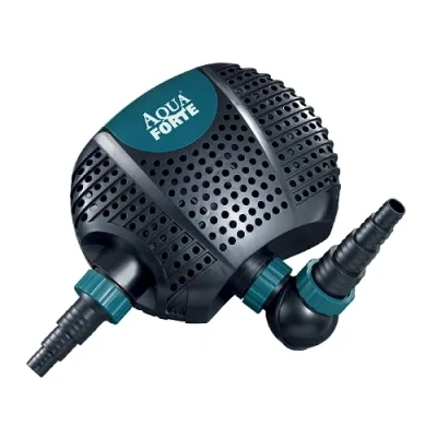 Imagen de AquaForte O 8000 Plus, 70 vatios, caudal 8 m3/hora, altura 4,5 metros, longitud del cable 10 para cursos de agua, cascadas, fuentes, filtros
