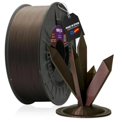 Imagen de WINKLE Filamento PLA HD Interferencia Bronce Oscuro Impresora 3D 1,75mm 1kg Precisión Dimensional Bobina