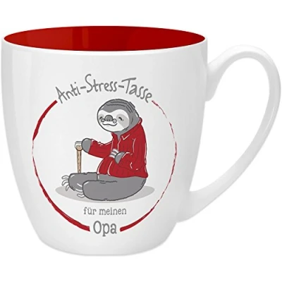 Imagen de GRUSS &amp; CO Taza antiestrés, diseño de abuelo, 45 cl, abuelo