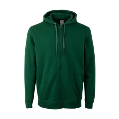 Imagen de Mukua Byron;Sudadera unisex con cremallera y capucha; color Bottle Green; talla M