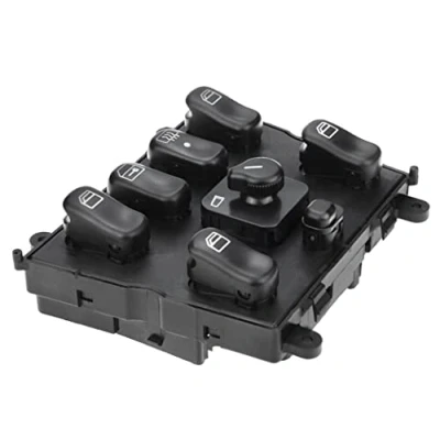 Imagen de Frankberg Interruptor de Elevalunas Consola Central Compatible con W163 ML 230 270 320 350 400 430 500 55 AMG 1998 2005 Todoterreno Reemplazo# A1638206610