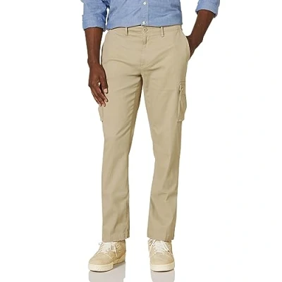 Imagen de Amazon Essentials Pantalón corto cargo, elástico y de corte clásico (disponible en tallas grandes largos especiales) Hombre, Marrón Caqui, 40W / 28L