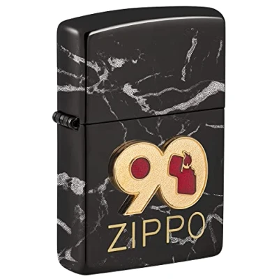 Imagen de Zippo 90th Anniversary Commemorative Lighter Mechero de tormenta, Recargable, en Caja Regalo, 49864
