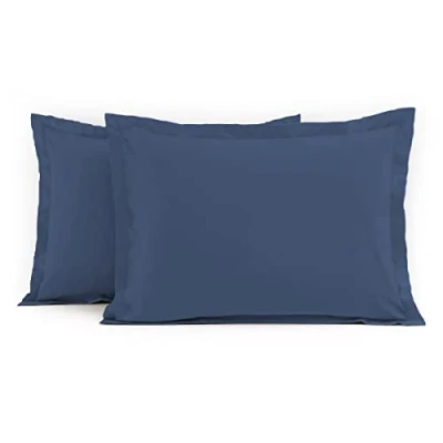 Imagen de Home Linge Passion Lote de 2 Fundas 50 x 70 cm, 100% algodón, 57 Hilos, HP 62649