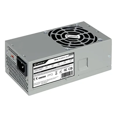 Imagen de UNYKAch Fuente de Alimentación TFX 350W, con Ventilador 80 mm Ultra Silencioso, Sistemas Protección contra Sobretensión, Baja Tensión, Sobreintensidad y Cortocircuitos