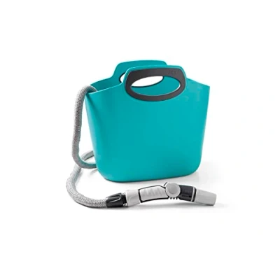 Imagen de GF Garden Aquapop Manguera Extensible 30 Metros, con Kit, para Riego de Jardines, Macetas, Balcones, Terrazas y Galerías, Azul
