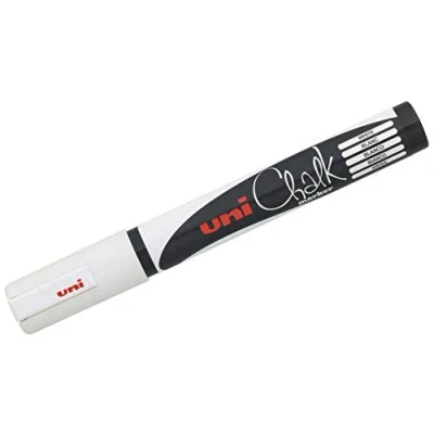 Imagen de Uni TS 140135 PWE 5M Bullet Tip thick Marker, Medium, 1.8mm Ancho de línea 2.5 mm, Blanco, 1 unidad