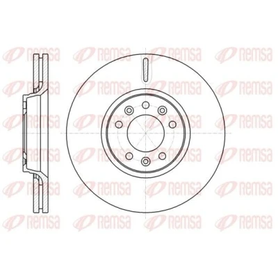 Imagen de REMSA 61054.10 Disco de freno Eje delantero 303,7, 303,7 28 5 ventilado PEUGEOT: 407 Berlina, SW, Expert II Tepee, CITROËN: C5 3, III Familiar