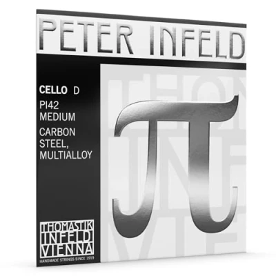 Imagen de Thomastik Peter Infeld Cuerda D para violonchelo 4/4 Medio alma de acero al carbono, entorchado Multi Alloy PI42
