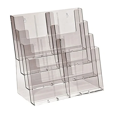 Imagen de soporte para folletos de mesa taymar XXL, folletos, varios formatos DIN, 4 niveles, transparente