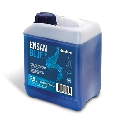 Imagen de Enders Ensan Blue+ liquido wc quimico microbiológico 2,5 l caravana para tanques de aguas residuales, aseos portátiles certificación Blauer Engel #4977
