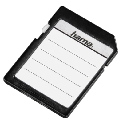 Imagen de Hama Memory Card Labels 18 Pieces, Black/white 95916