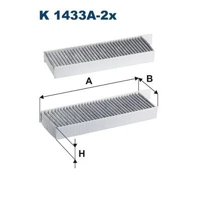 Imagen de Filtro de habitáculo FILTRON K 1433A 2X