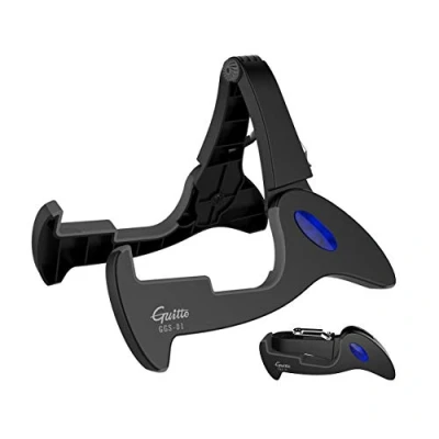 Imagen de Soporte de Guitarra plegable Guitto GGS 01 Universal Piso A Frame Instrumento Titular para todas las guitarras Acústicas Clásico Bajo Eléctrico Viaje