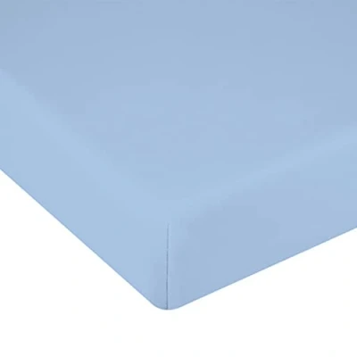Imagen de Donegal Collections Sabana Bajera Cama 135 Ajustable, Color Azul Celeste. Microfibra Extra Suave, Alta Durabilidad y Confort