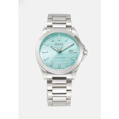 Imagen de BOSS Strike Reloj silvercoloured/turquoise, Hombre, Talla: One Size, Silver coloured/turquoise