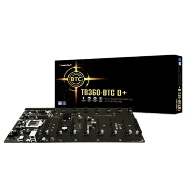 Imagen de Biostar TB360 BTC D+LGA1151 SODIMM DDR4 8 Way Displayport Mining Motherboard